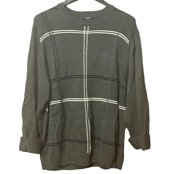 Dockers Windowpane Oversized Sweater Unisex - Picture 2 of 7